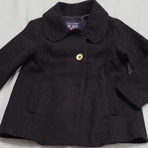 The Children's Place Classic Black Pea Coat